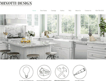 Tablet Screenshot of minottidesign.com